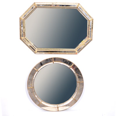 Lot 419 - Two contemporary wall mirrors.