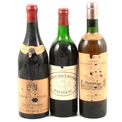 Lot 201 - Three bottles of vintage wine.