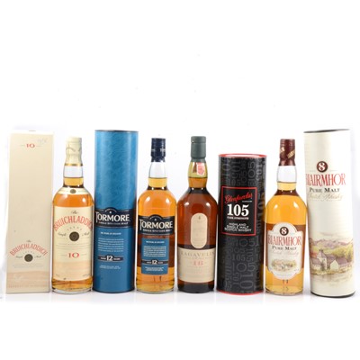 Lot 311 - Five bottles of Scotch single malt whisky.