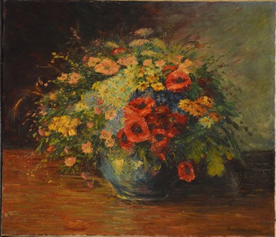 Lot 334 - Paul Frederikson, Still life of flowers