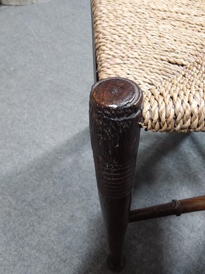 Lot 1003 - Arts & Crafts oak chair, probably William Birch of High Wycombe