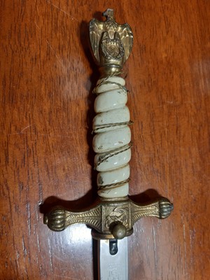 Lot 135 - Three replica German dress daggers and a replica socket bayonet