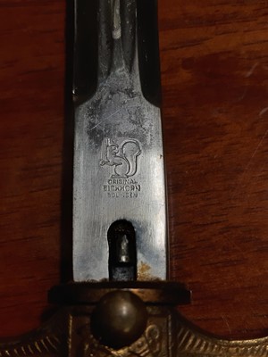 Lot 135 - Three replica German dress daggers and a replica socket bayonet