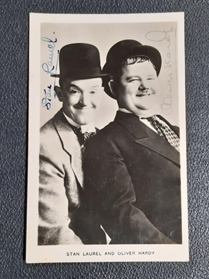 Lot 84 - Postcards of film stars and musicians from the 1930s and 1940s, many with autographs