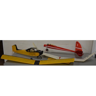 Lot 428 - 2 X NEW models VERON SKYSCOOTER, and V-tailed F/F shoulder wing