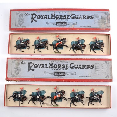 Lot 246 - Britains lead figures, The Royal Horse Guards no.2 sets (x2)