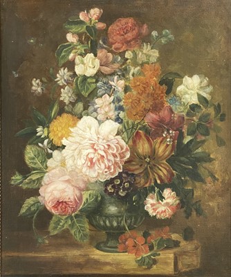 Lot 119 - Jan, Still life of flowers in a vase