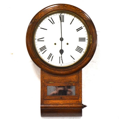 Lot 411 - Oak wall clock