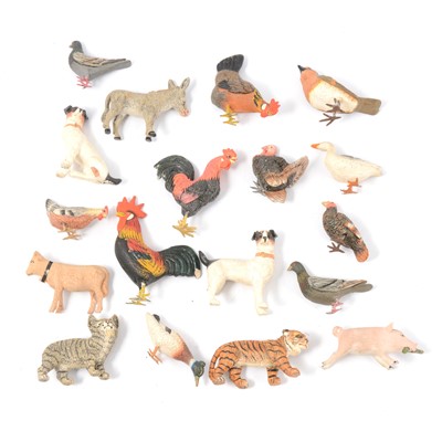 Lot 144 - Ceramic and resin small animal figures.