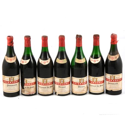 Lot 257 - Seven bottles of French vintage wine bottled by E Seigneuret