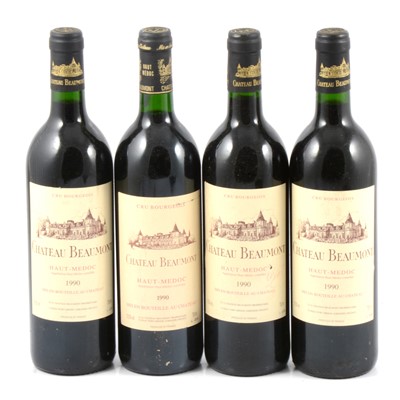 Lot 263 - Ch Beaumont, Haut-Medoc, 1990. 4 bottles.