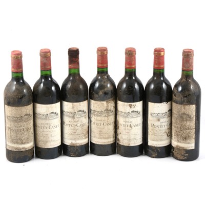 Lot 268 - Ch Pontet-Canet, Pauillac, 1980, 7 bottles
