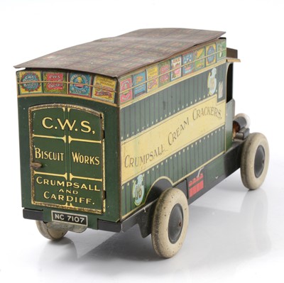 Lot 86 - 'Crumpsall Cream Crackers' CWS Co-operative Wholesale Society Ltd biscuit tin delivery van.