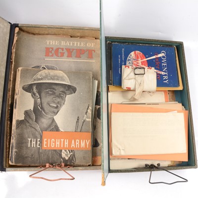 Lot 62 - Two box files of WW2 booklets, pamphlets and other ephemera