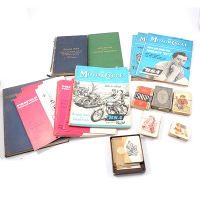Lot 69 - Cigarette cards, playing cards and 1914 jigsaw puzzle, and other books etc.