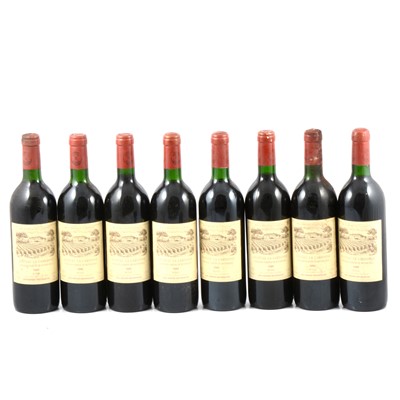 Lot 262 - Ch la Cardonne, Medoc, Domaines Barons de Rothschild, 1985, 8 bottles.