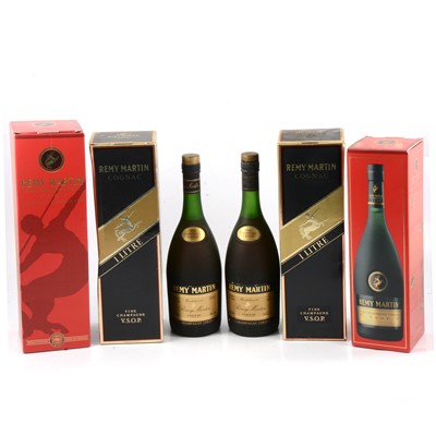 Lot 296 - Remy Martin, VSOP, Fine Champagne Cognac, six various bottlings.