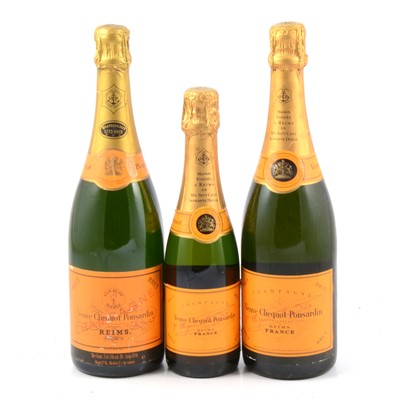 Lot 227 - Veuve Clicquot Ponsardin, NV champagne, 2 bottles, one half bottle