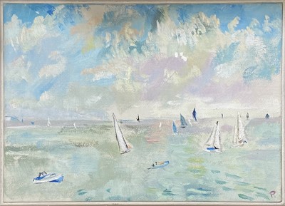 Lot 359 - Phyllis Pearsall - four boating related scenes near Shoreham