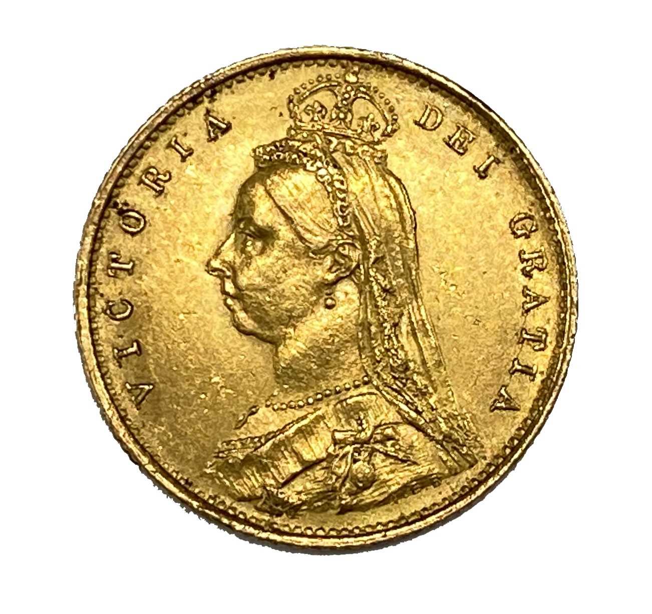 Lot 125 - Victoria gold half Sovereign, 1887