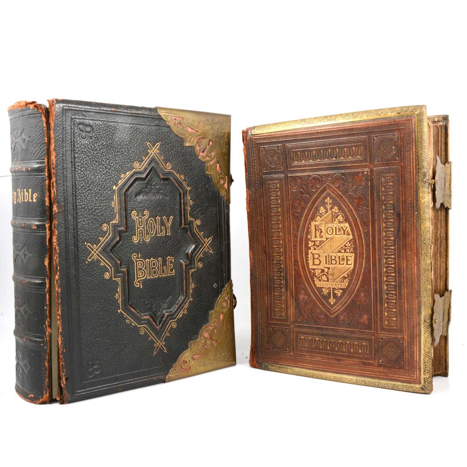 Lot 95 - Two early Victorian family bibles