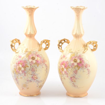 Lot 3 - Pair of Continental earthenware vases