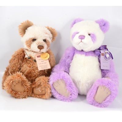 Lot 231 - Two Charlie Bears, Hot Cross Bun and Violet.
