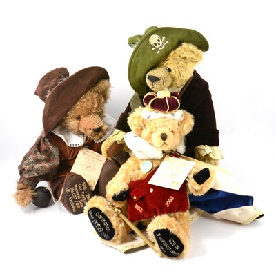 Lot 248 - Hermann-Spielwaren mohair teddy bears, three including Captain Hook