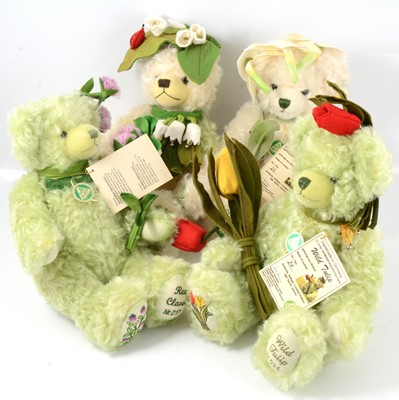 Lot 252 - Hermann-Spielwaren Flower series mohair teddy bears, fifteen.