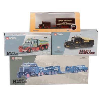 Lot 166 - Corgi Heavy Haulage series models; three including 17701 Pickfords 2 Scammell etc
