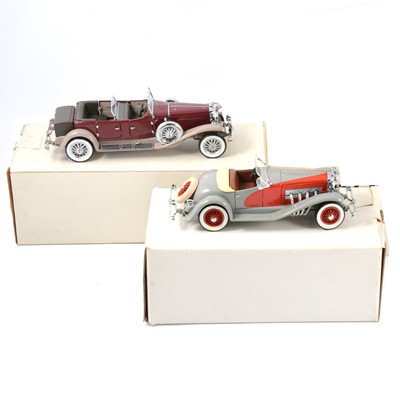 Lot 179 - Franklin Mint and Danbury Mint 1:24 scale Dusenberg models, boxed