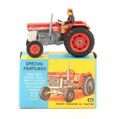Lot 105 - Corgi Toys die-cast model 66 Massey-Ferguson 165 Tractor.