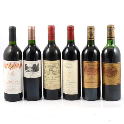 Lot 260 - Six assorted bottles of French vintage wine