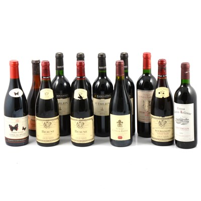 Lot 254 - Twelve bottles of assorted French table wine