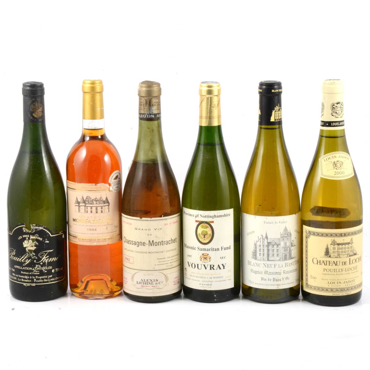 Lot 216 - Twelve bottles of assorted French white and dessert wines.