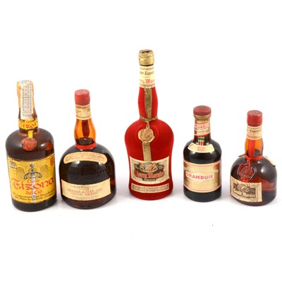 Lot 300 - Five bottles of assorted spirits, mostly 1970s bottlings