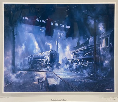 Lot 334 - David Weston, Sunlight and Steam, ltd edition print