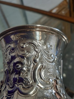 Lot 147 - Victorian silver goblet, Charles Fox II, London 1838.