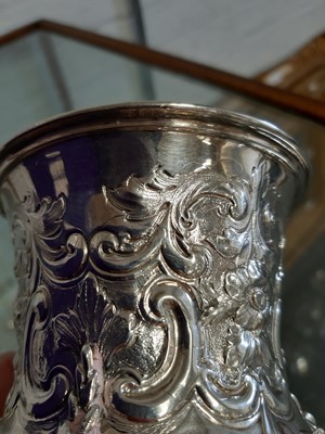 Lot 147 - Victorian silver goblet, Charles Fox II, London 1838.