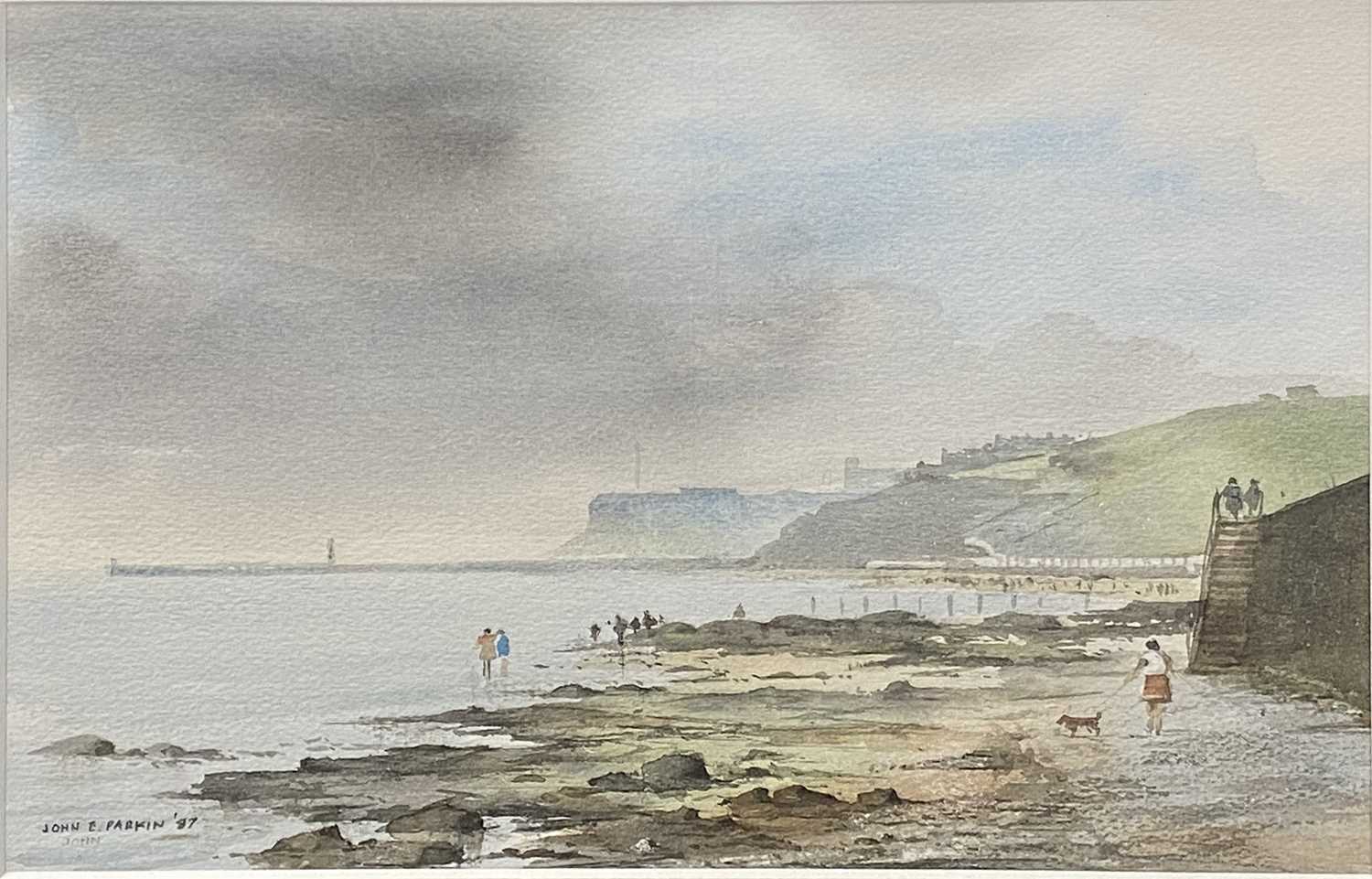 Lot 460 - John E Parkin, coastal scenes of Whitby