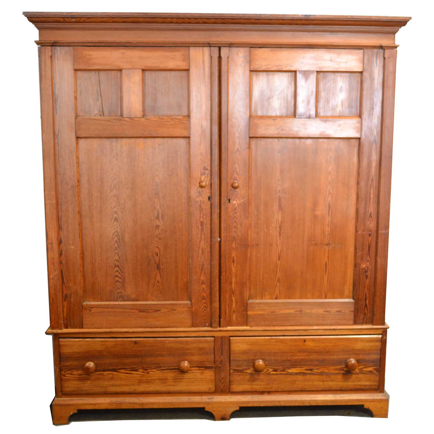 Pitch pine wardrobe Barnebys