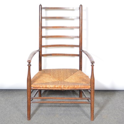 Lot 361 - Arts & Crafts style beech elbow chair