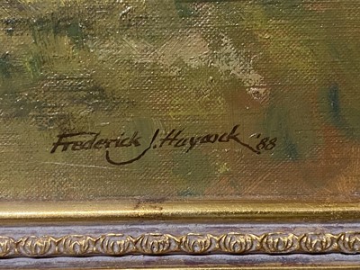 Lot 64 - Frederick J Haycock. The Grand National at Becher's Brook.