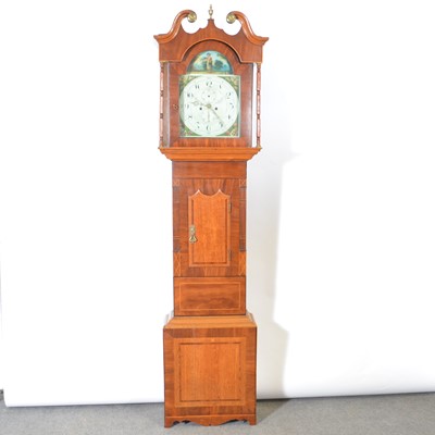 Lot 354 - Yorkshire inlaid mahogany longcase clock