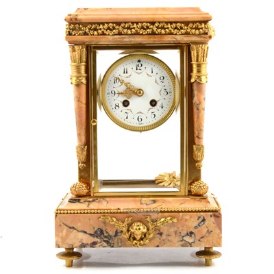 Lot 194 - French 'four glass' mantel clock