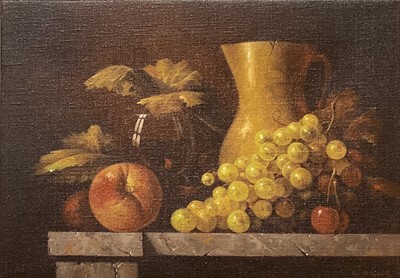 Lot 69 - Howard Shingler, Still Life, Fruit and Pitcher.