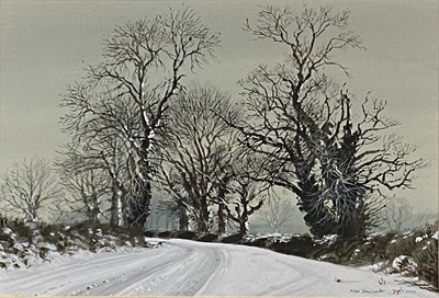 Lot 60 - Peter Newcombe, Winter Road Near Adstone.