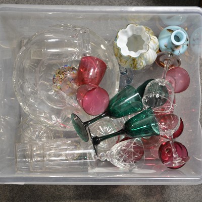Lot 17 - Quantity of cut and moulded glassware