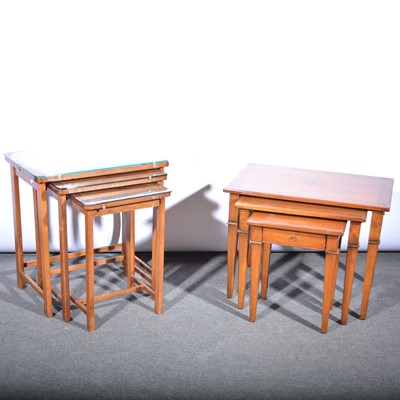 Lot 556 - Two nests of tables