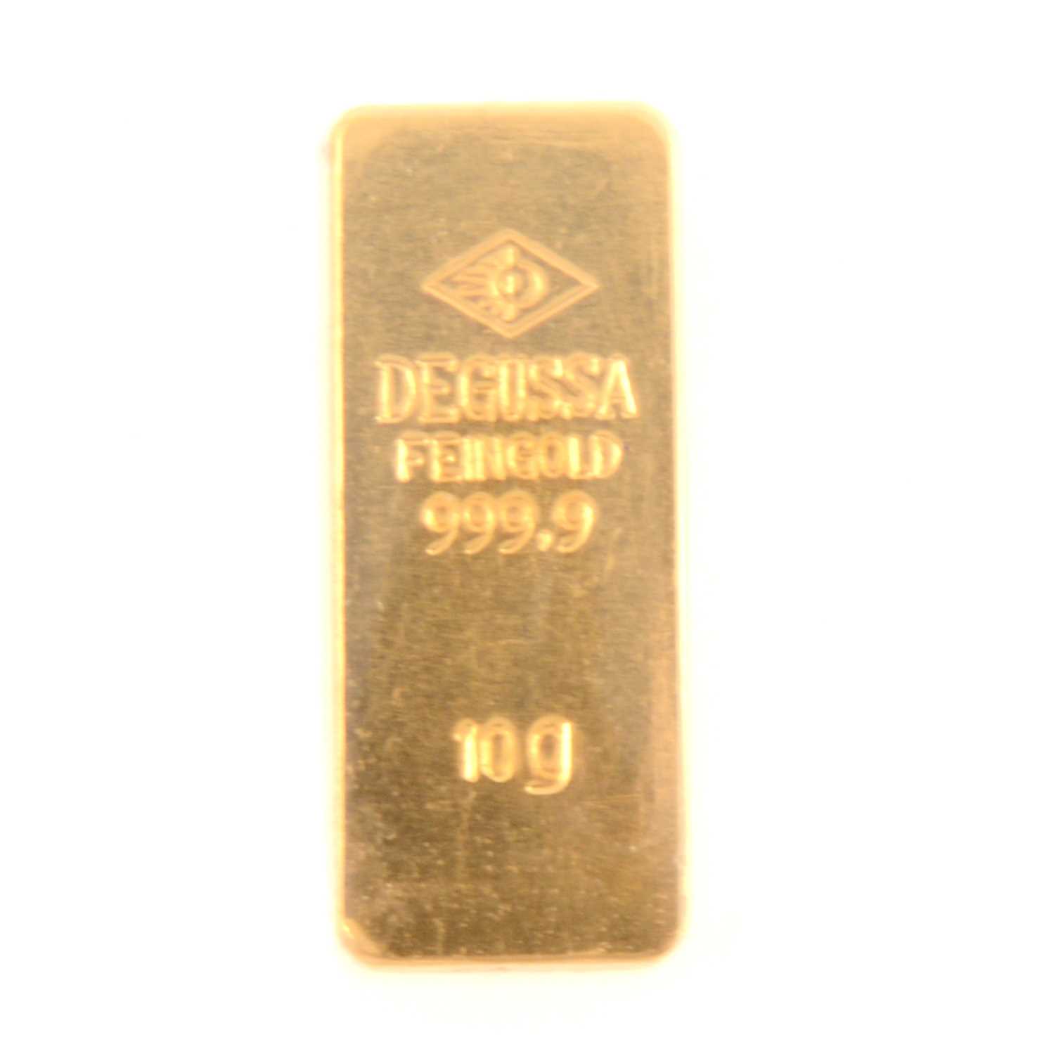 Lot 403 - Gold Ingot, 10g, 999.99